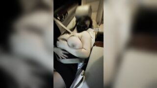 -推特极品巨乳女神【九儿温柔妹妹】定制私拍，停车场豪车内被金主爸爸激情调教